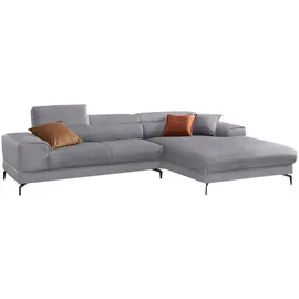 W.Schillig Eckcouch Polyester 3-Sitzer Grau