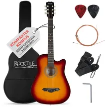 Rocktile WSD-5C-SB Slim Line Westerngitarren Set Sunburst