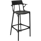 Kartell A.I. Stool Recycled, Hocker, Schwarz, Höhe 75 cm