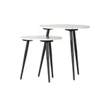 GUTMANN FACTORY Beistelltisch 2er Set ¦ weiß