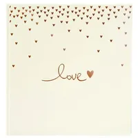 Goldbuch Raining Hearts Pfirsich 30x31 60 weiße S. Hochzeit