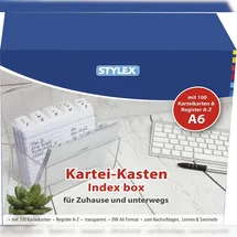 Stylex Karteikasten A6 transparent 100 St.