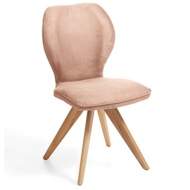 Niehoff Sitzmöbel Colorado Trend-Line Design-Stuhl Wildeiche/Polyester - 180° drehbar Nirvana beige