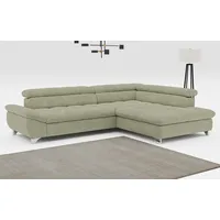 Cotta Eckcouch L-Form 312 cm grün