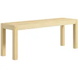 Homcom Sitzbank 2-Sitzer Kiefernholz 120 x 33 x 45 cm