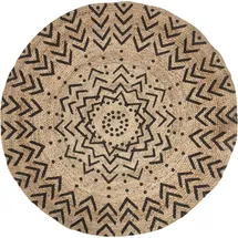 ATMOSPHERA CREATEUR D'INTERIEUR Atmosphera - Teppich, rund, Jute, ethnisch, mit zwei Motiven zur Auswahl, Ø 1200 mm