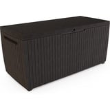 Ondis24 Kissenbox Springwood Auflagenbox Gartenbox Aufbewahrungsbox braun