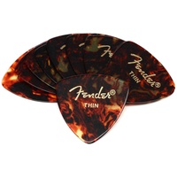 Fender 098-0346-700 346 Shape Picks, 12 Count, Shell, Thin