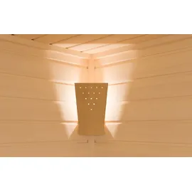 InfraWorld LED Holzleuchte Moris warmweiß