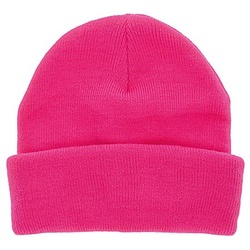 Strickmütze, neonpink