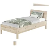 Erst-Holz Zirbenbett 90 x 200 cm Braun