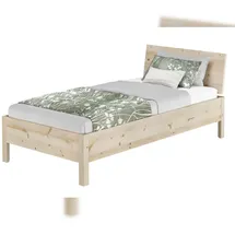 Erst-Holz Zirbenbett 90 x 200 cm Braun