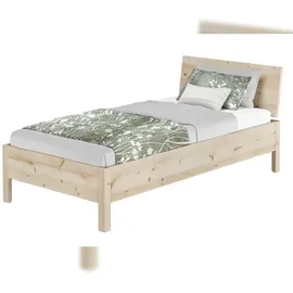 Erst-Holz Zirbenbett 90 x 200 cm Braun