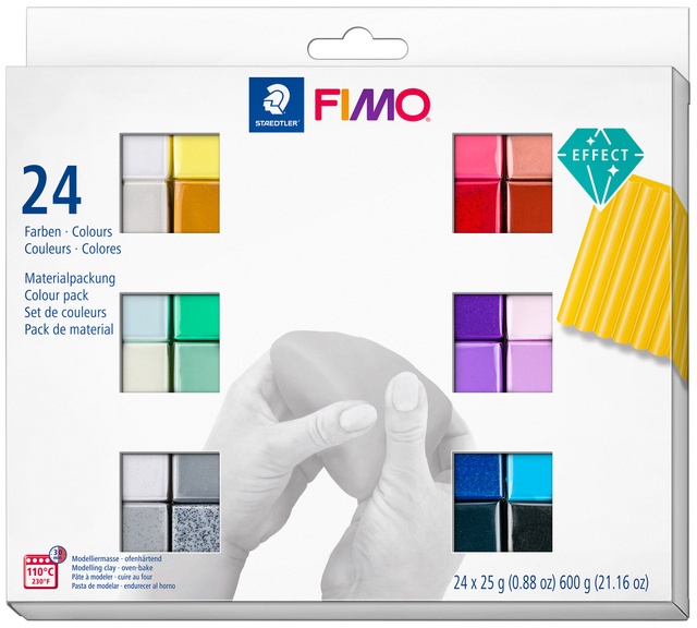 8013 C24-1 Modelliermasse Fimo® Effect Mit 24 Farben