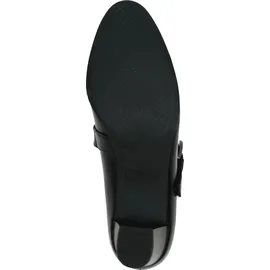 CAPRICE Pumps aus Leder mit Riemen, Schwarz 40 EU