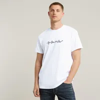 G-Star G-Script T-shirt weiß S