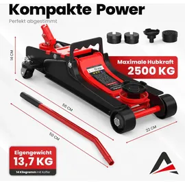 autoria Wagenheber 2,5T Stahl rot