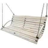 NEU Holz Hollywoodschaukel Bank Sitz ZUR SCHAUKEL 180 150 120 cm + Kette + KARABINER XXL (150)
