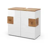 Vicco Waschbeckenunterschrank Eden Weiß Artisan modern 73x64 cm