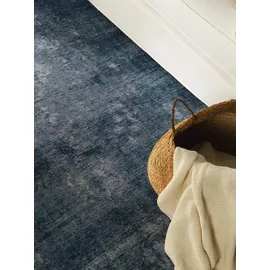 benuta pop Teppich, Blau, Textil, Orientalisch, Rechteckig, 120x170 cm, Gots, wasserabweisend, Teppiche & Böden, Teppiche