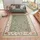 HANSE HOME Nouristan Naveh Orient Teppich – Wohnzimmerteppich Orientalisch Kurzflor mit Fransen Vintage Orientalischer Samt-Teppich für Esszimmer, Wohnzimmer, Schlafzimmer – Grün, 160x230cm