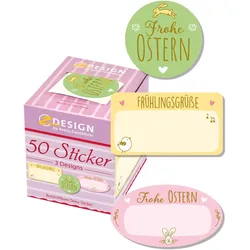 Z-Design Sticker auf Rolle Motiv Frohe Ostern sortiert VE= 50 Stück