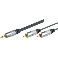 Tecline 0.1m 3.5mm Audio-Kabel m Schwarz