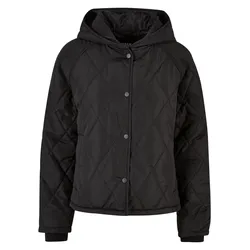 Allwetterjacke URBAN CLASSICS "Urban Classics Damen", Damen, Gr. XL, schwarz, 100% Polyester, unifarben, casual, oversize, ohne Ausschnitt, Langarm, Jacken