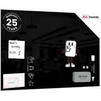 ALLboards Glasboard 60 x 40 cm Schwarz