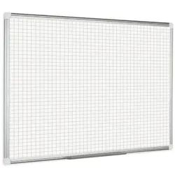 Bi-Office Whiteboard, Magnettafel mit Aufdruck, Quadrate/Gitter, nicht magnetisch, 1800 x 1200 mm