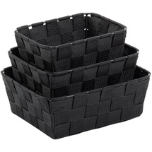 Kela Korb-Set Alvaro 3er Polypropylen Schwarz