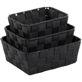Kela Korb-Set Alvaro 3er Polypropylen Schwarz