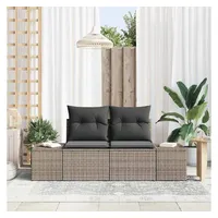 vidaXL Gartensofa Loungesofa grau