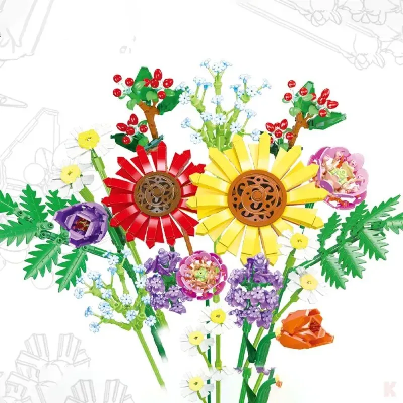 Jie Star JJ9028 Sommernacht Blumenstrauß