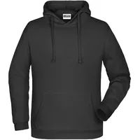 James & Nicholson Basic Hoody Men JN796, black