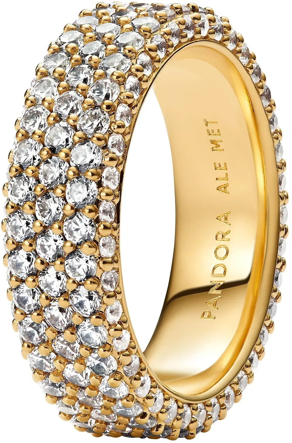 Pandora 162634C01 Damenring Zeitloses Pavé Goldfarben, 54/17,2