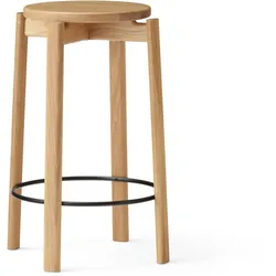 Audo - Passage Barhocker, H 66 cm Ø 33 cm, Eiche natur