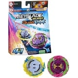 Hasbro Beyblade Burst QuadStrike Fierce Bazilisk B8 und Hydra Kerbeus K8 Kreisel Doppelpack, Battle Kreisel Spielzeug