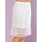 wäschepur Unterrock WÄSCHEPUR, Damen, Gr. 48, weiß, 100% Polyester, unifarben, Röcke Unterrock