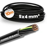 Lapp 10 Meter Lapp 1120361 Ölflex Classic 110 Black 0,6/1kV PVC Steuerleitung 5x4 mm2 mit Schutzleiter I Außenbereich I flammwidrig I Kabel 5 adrig I Anschlussleitung 5G4,0