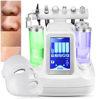 7 IN 1 Aquafacialgerät Microdermabrasion Gerät Wasser Wasserstoff Sauerstoff Schönheit Maschine Hydra Facial Hydrodermabrasion Microdermabrasion Machine EU-Stecker