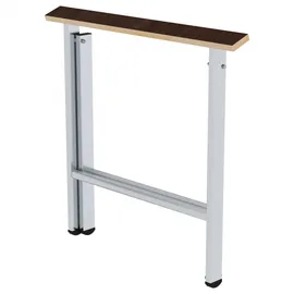 Günzburger Arbeitsbock Aluminium/Holz klappbar 81,5 cm grau