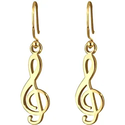 Elli Notenschlüssel Musik Filigran 925 Silber Ohrringe   Damen 