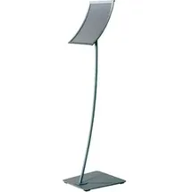 Sprintis update displays Infoständer Konkav silber DIN A4 29,5 x 29,5 x 109,0 cm, 1 St.