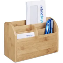 Relaxdays Schreibtisch-Organizer Holz Braun 1 St.