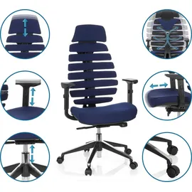 HJH Office ERGO LINE II PRO Stoff Blau