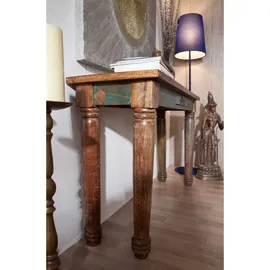 Massivmoebel24 FABLE Konsolentisch 120x40x76 mehrfarbig