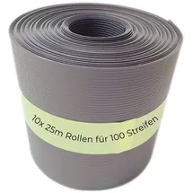 Novatool Sichtschutzstreifen 25000 x 1 cm Grau PVC 100 St.