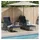 vidaXL Sonnenliege 3 Grau und marineblau klappbar 200 x 60 x 30 cm