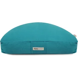 Meditationskissen Halfmoon Meditation Petrol Bequem YOGISTAR blau No Size